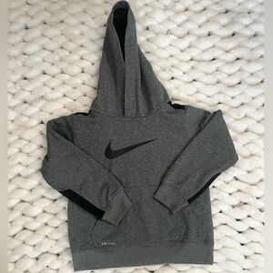 Nike Kids Gray and Black Hoodie